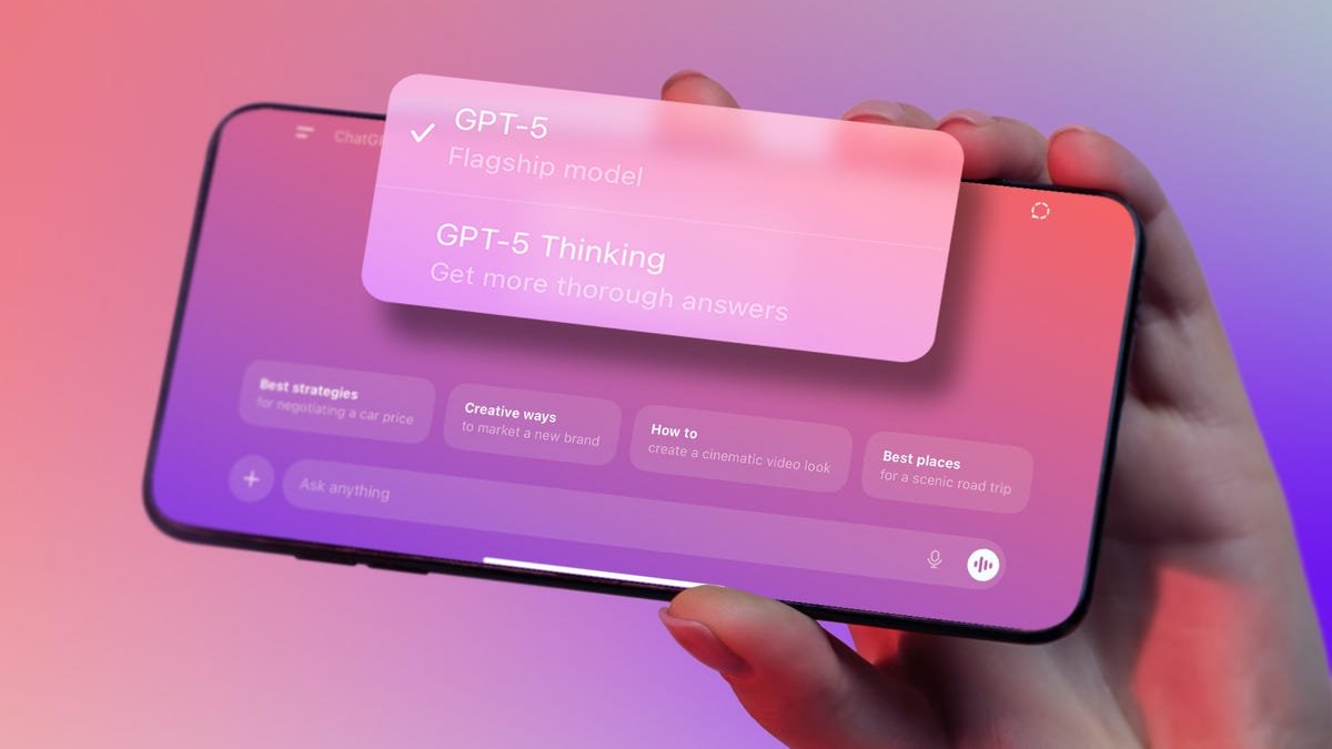 OpenAI adiciona menu de modos GPT-5 e volta a disponibilizar modelos antigos - Imagem do artigo original