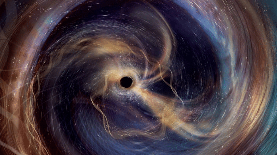 Descoberta no LIGO revela fusão de buracos negros e confirma teorias de Einstein e Hawking - Imagem do artigo original