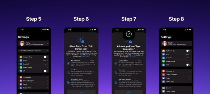 Epic Games diz que novo processo de instalação do iOS reduz abandono em 60% - Imagem do artigo original