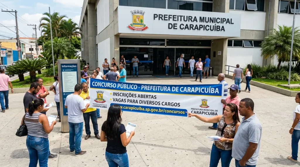 Prefeitura de Carapicuíba (SP) abre cadastro de reserva com salários de até R$ 12,1 mil