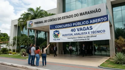 Tribunal de Contas do Maranhão abre concurso com 40 vagas para Auditor, Analista e Técnico